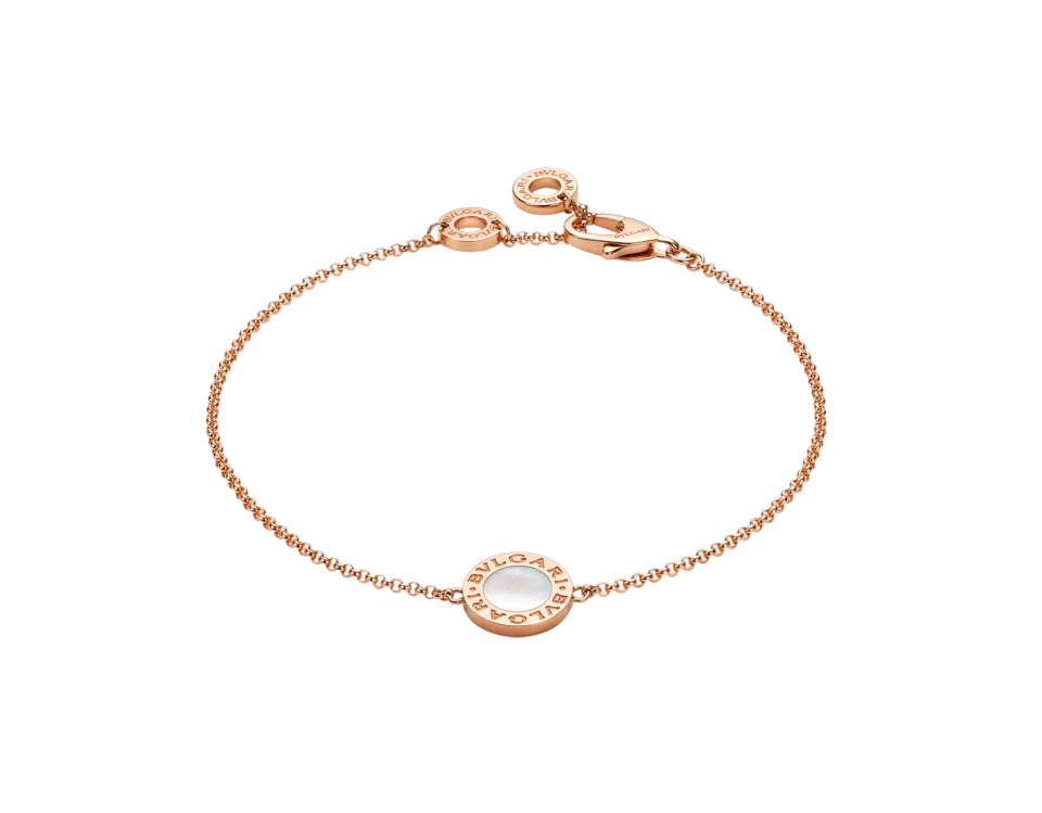 BVLGARI Bracelets Round white shell With 925 Sterling Silver